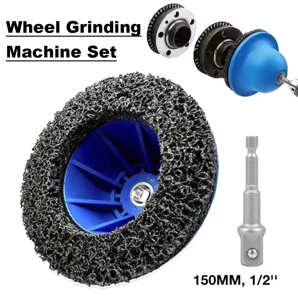 Tyre Rim Grinder Tool High Strength Impact Resistant Plastic 12 Inch Drive with 14 Inch Hex Adapter for Car Truck Motorcycle SUV