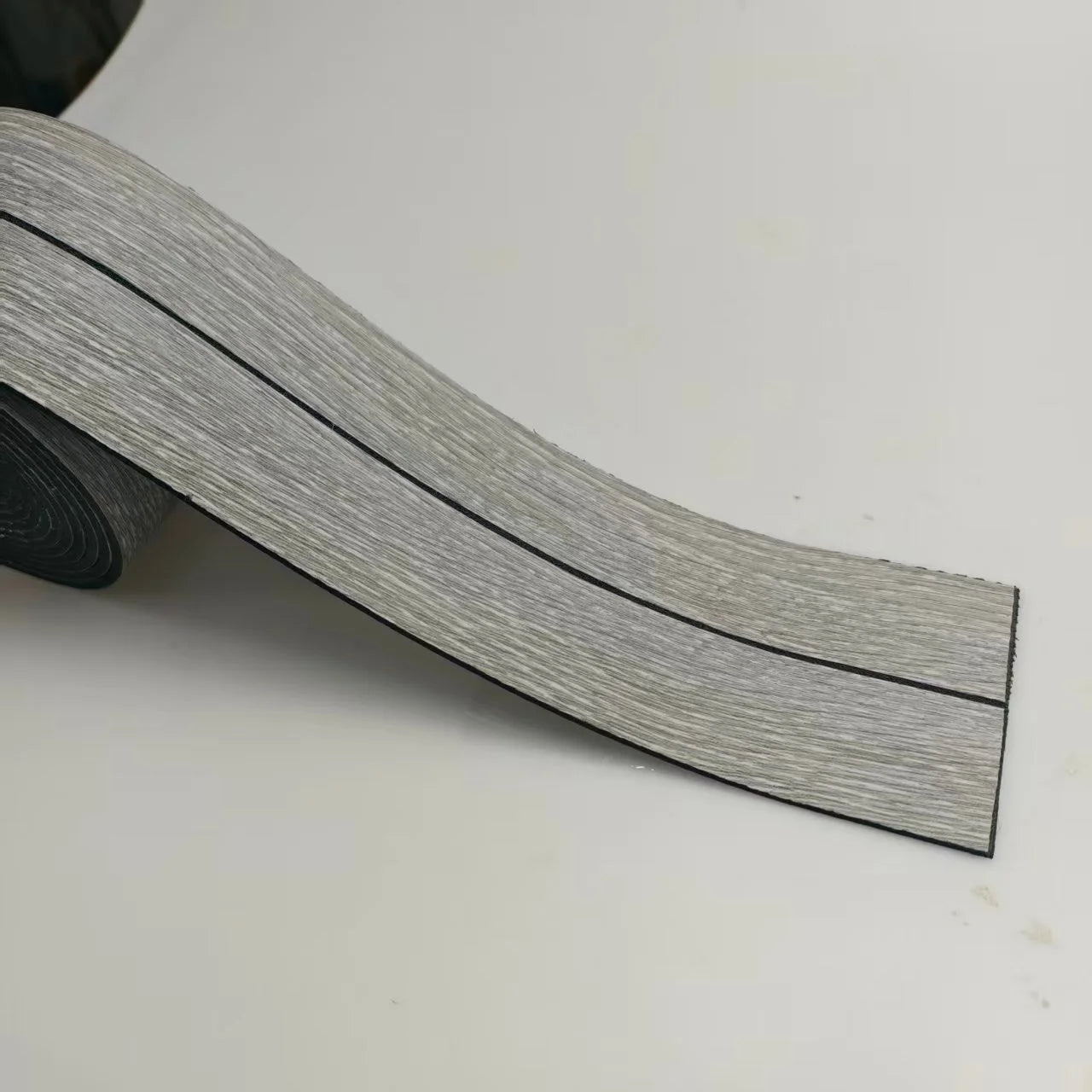 1 Roll 8cm High,Thickened Wood Grain Skirting Board,PVC Door and Window Frame Edge Decoration,Self-adhesive Thickened Threshold