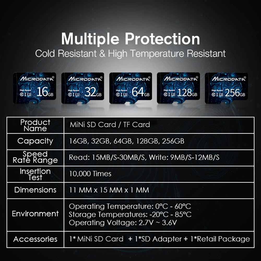 High Quality Memory Card Micro TF SD Card 128GB Class 10 TF Card 64GB 32GB 16GB 4GB 8GB External Pen Drive Flash Memory Disk