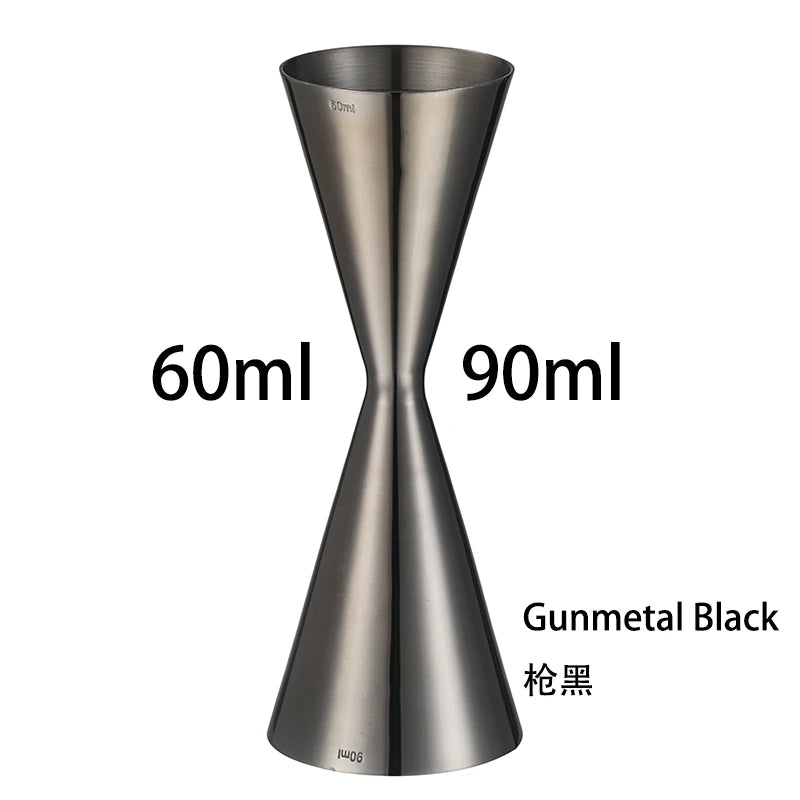 Integrated-Style Jigger Double Cocktail Jigger Bar Measure with Etched Pattern Bar Tools