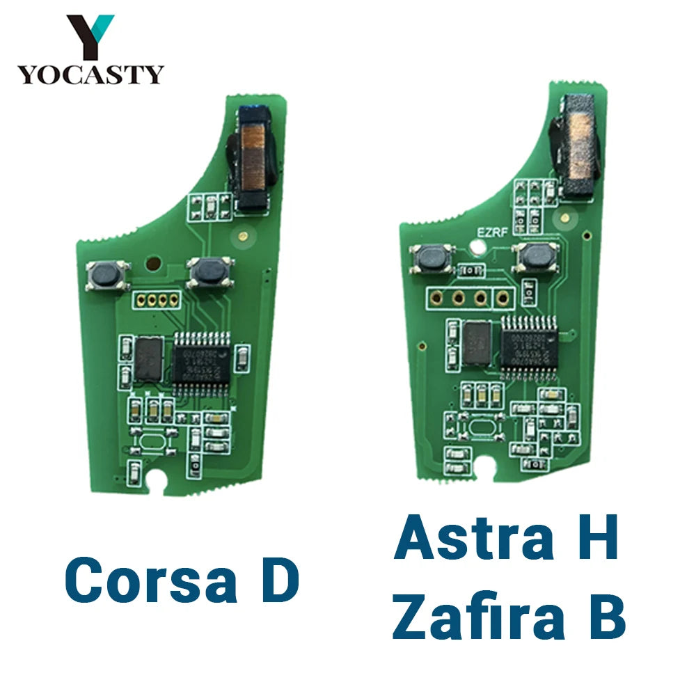 YOCASTY 736-743-A Remote Flip Car Key PCF7941A 433MHz 46 Chip 2 Buttons For Opel Vauxhall Corsa D G4 Astra H AH Zafira B Holden