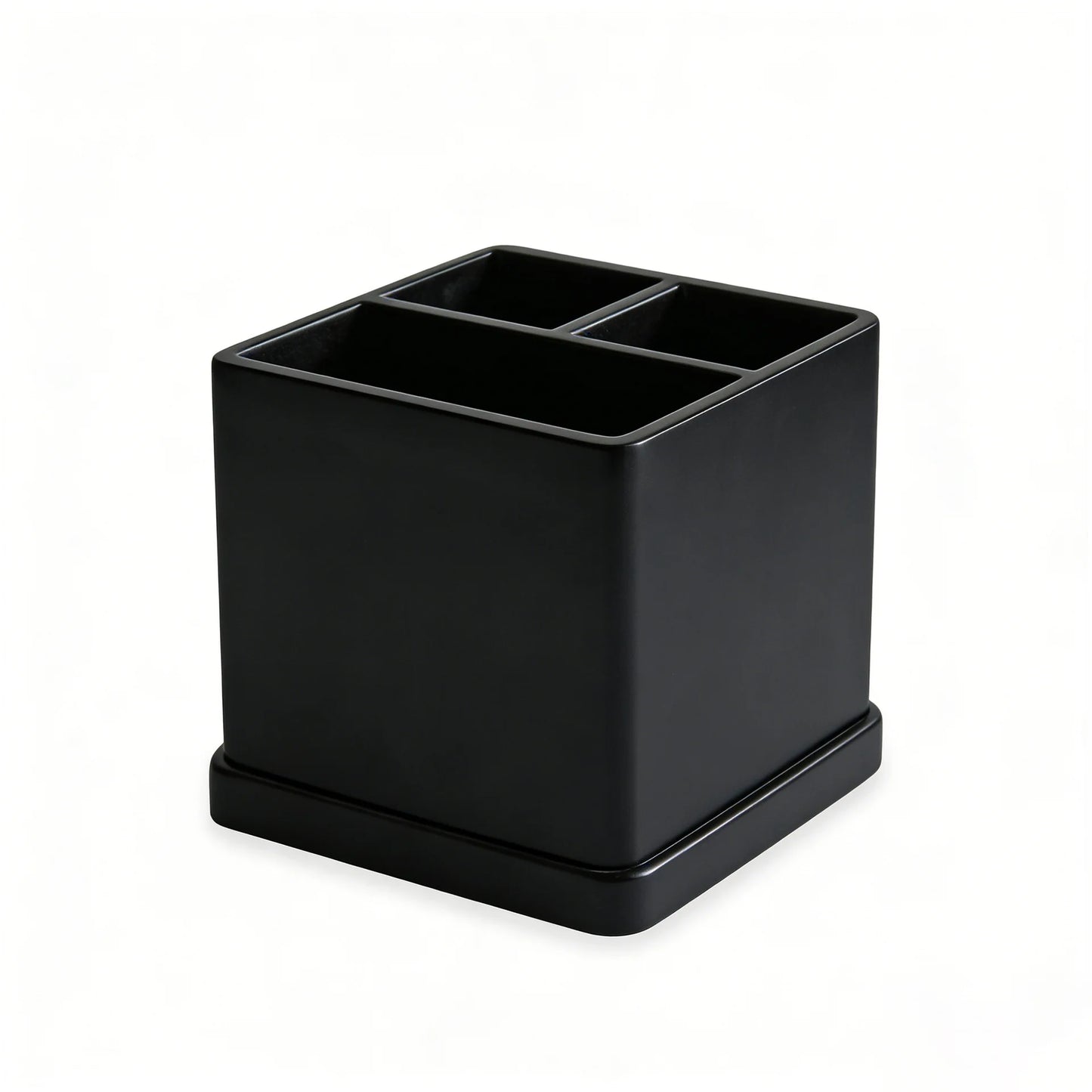 Multifunctional Desktop Storage Toothbrush Storage Box Toiletries Storage Tray Silicone Bathroom Toothbrush Holder Makeup Brush