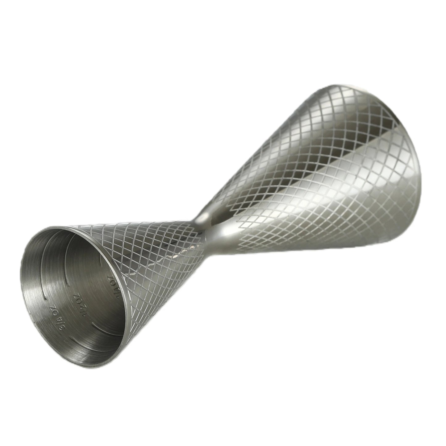 Integrated-Style Jigger Double Cocktail Jigger Bar Measure with Etched Pattern Bar Tools