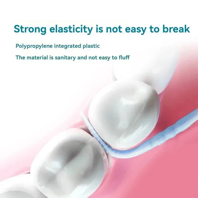 100/200/400/1000pcs Toothpick Brush Boxed Plastic Toothpick Disposable Household Interdental Brush Teeth Picking Dental Floss