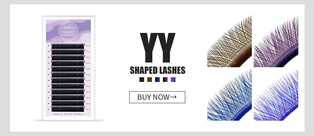 NATUHANA 3D W Shape Lashes Premade Volume Fan Lash Extensions Natural W Style Lashes Faux Mink Individual Lashes Makeup(2.0)