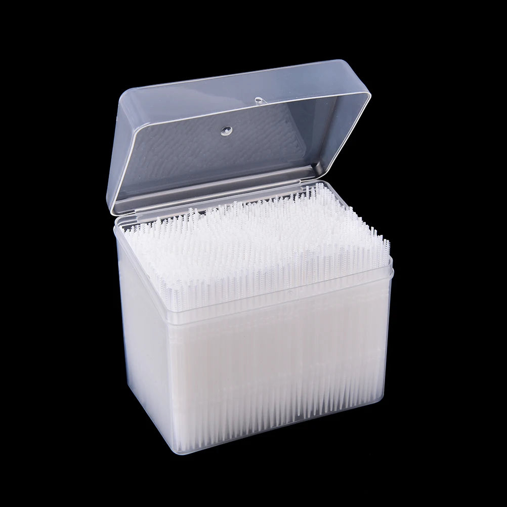 1100 Sticks/box Pale toothpicks 2-way Interdental toothbrush Pick Plastic Dental Picks Mouth hygiene 6.5 Cm Toothbrushes