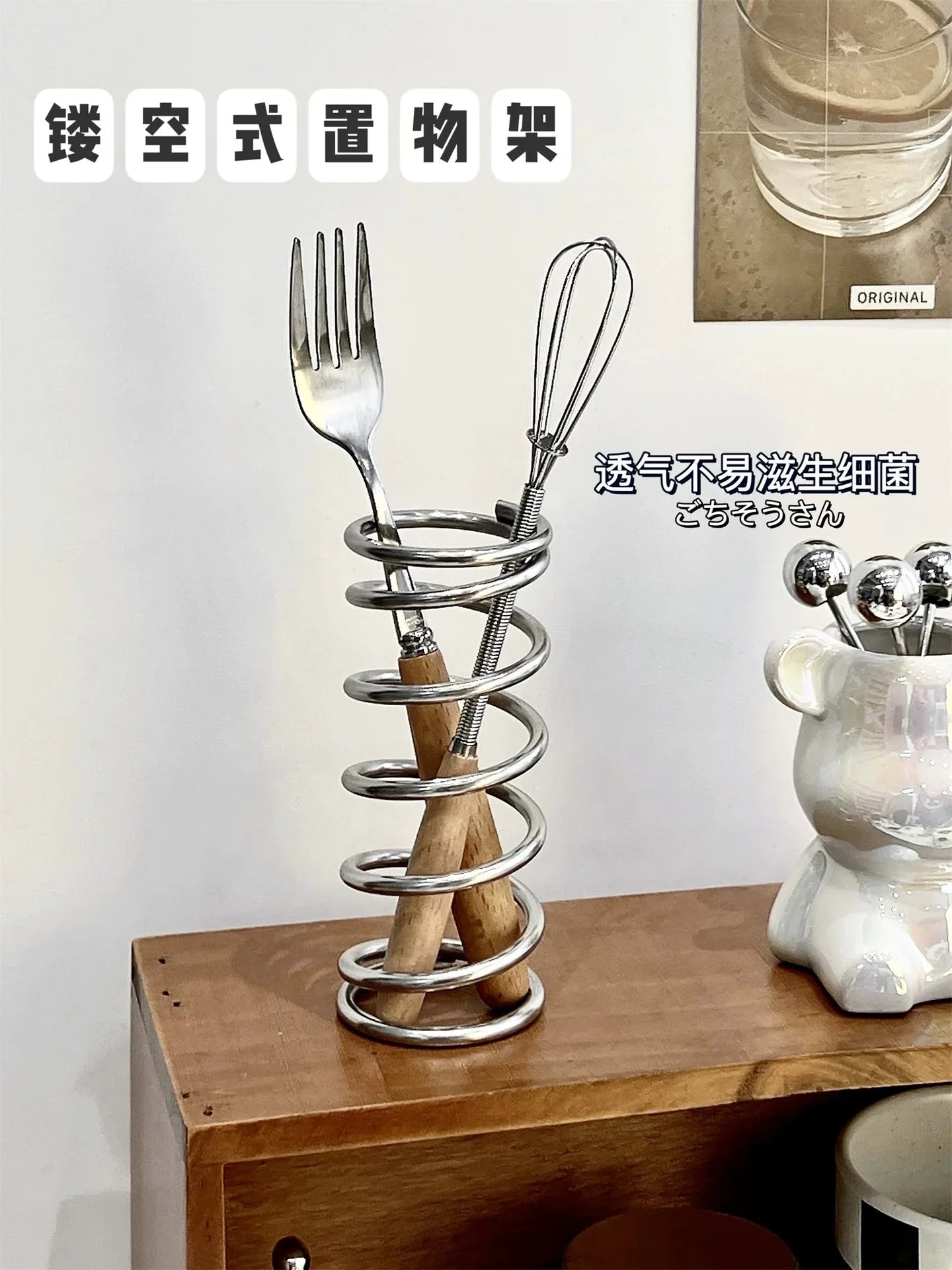 Stainless Steel Toothbrush Holder Metal Bathroom Accessories Tool for Toothpaste Makeup Brush Storage Rack Home Decoration