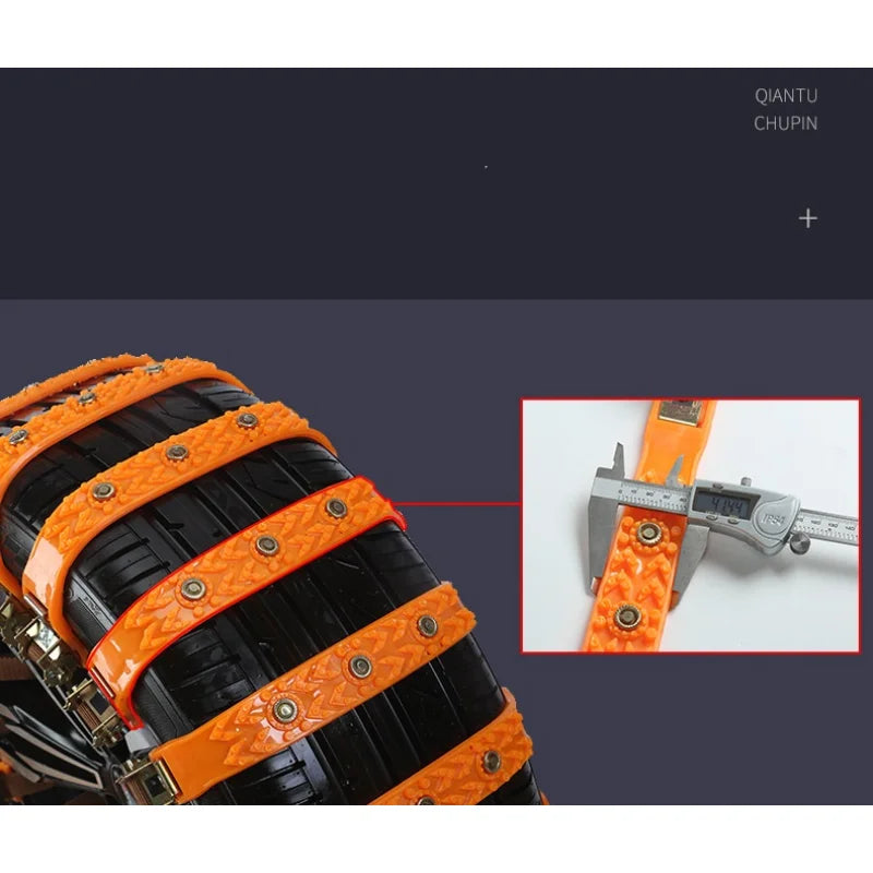 Winter Car Anti-skid Snow Chains General Car Tire Wheels Chains Outdoor Emergency Wheel Snow Chains Truck Auto Tires Accessories