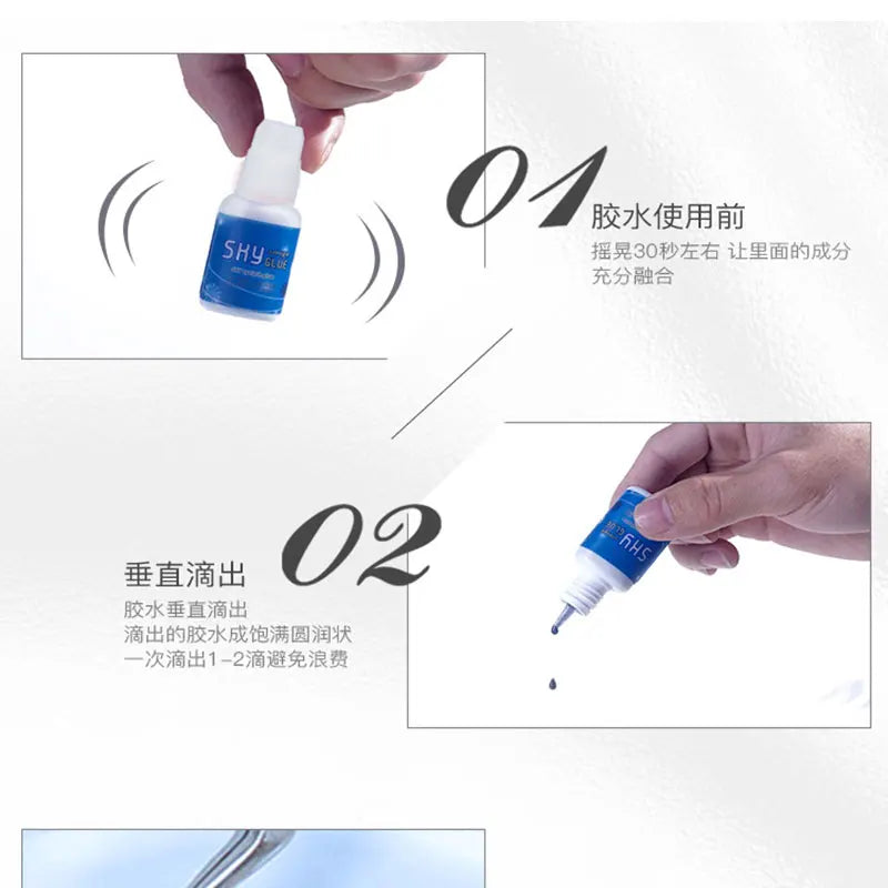 5ml Korean Original Sky Glue S Plus Black Red Blue White Cap Lash Adhesive Low Irritation Quick Drying Eyelash Extension Glue