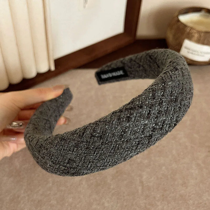 2026 Winter Korean Fashion Hairbands Headband Women Girls Scrunchies Hair Head Hoop Band Accessories Headdress Headwear Ornament