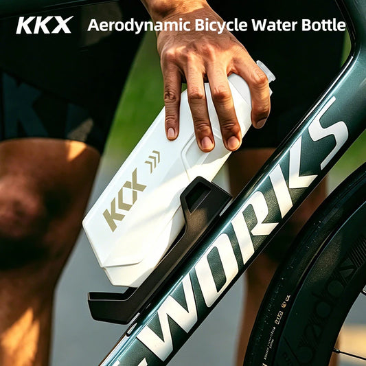 New KKX Bicycle Aerodynamic Water Bottle Bracket Set 610ml Bike Water Bottle MTB Road Bike Frame Down Tube Riding Water Kettle