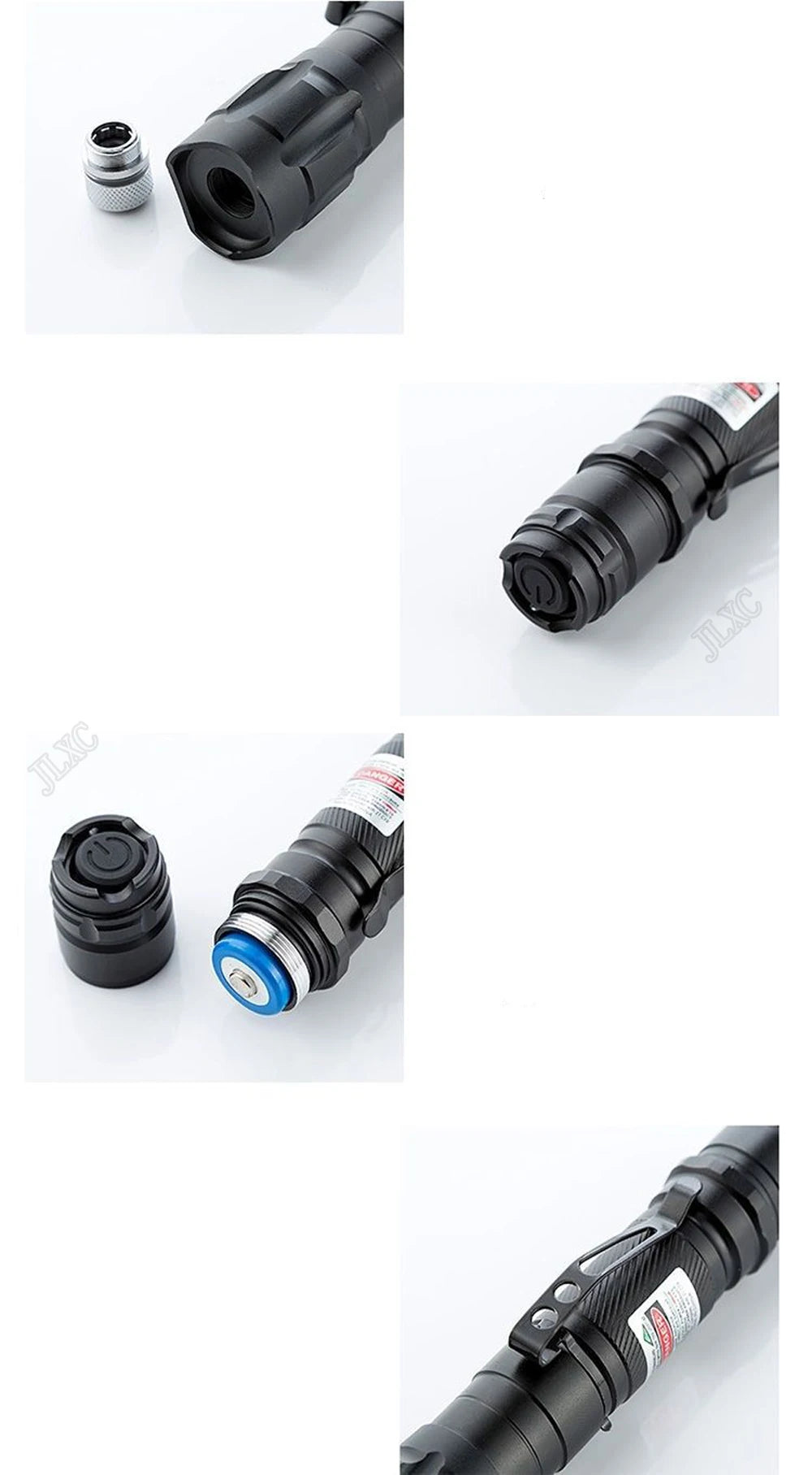 (Do not provide batteries)Green Laser Pointer 5 pcs Cap Teaching Tool Pet Automatic Cat Toys Laser Focus Adjustable Lazer Pen