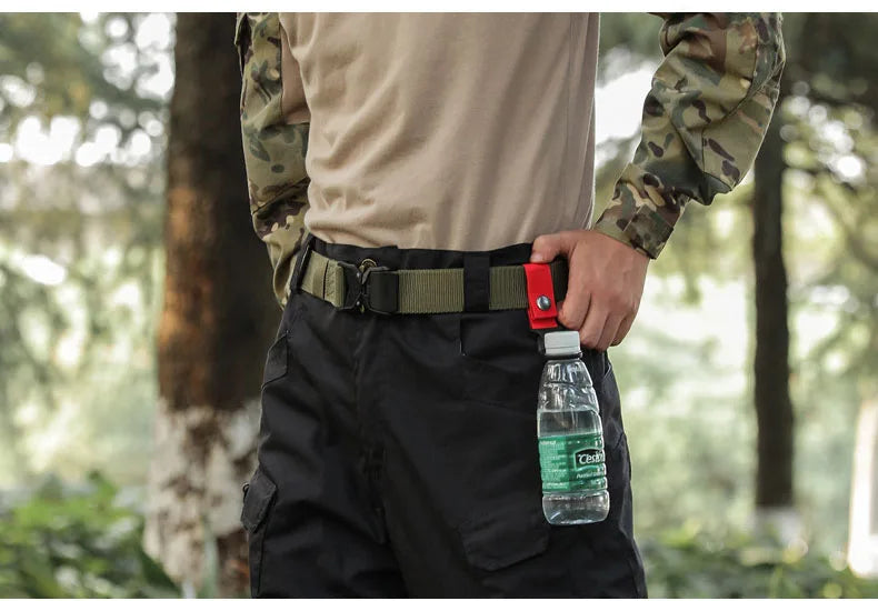 14/2/1pcs Portable Webbing Buckle Hook Water Bottle Clip Durable Nylon With Safety Multi-Color Buckle For Camping Hunting Sports