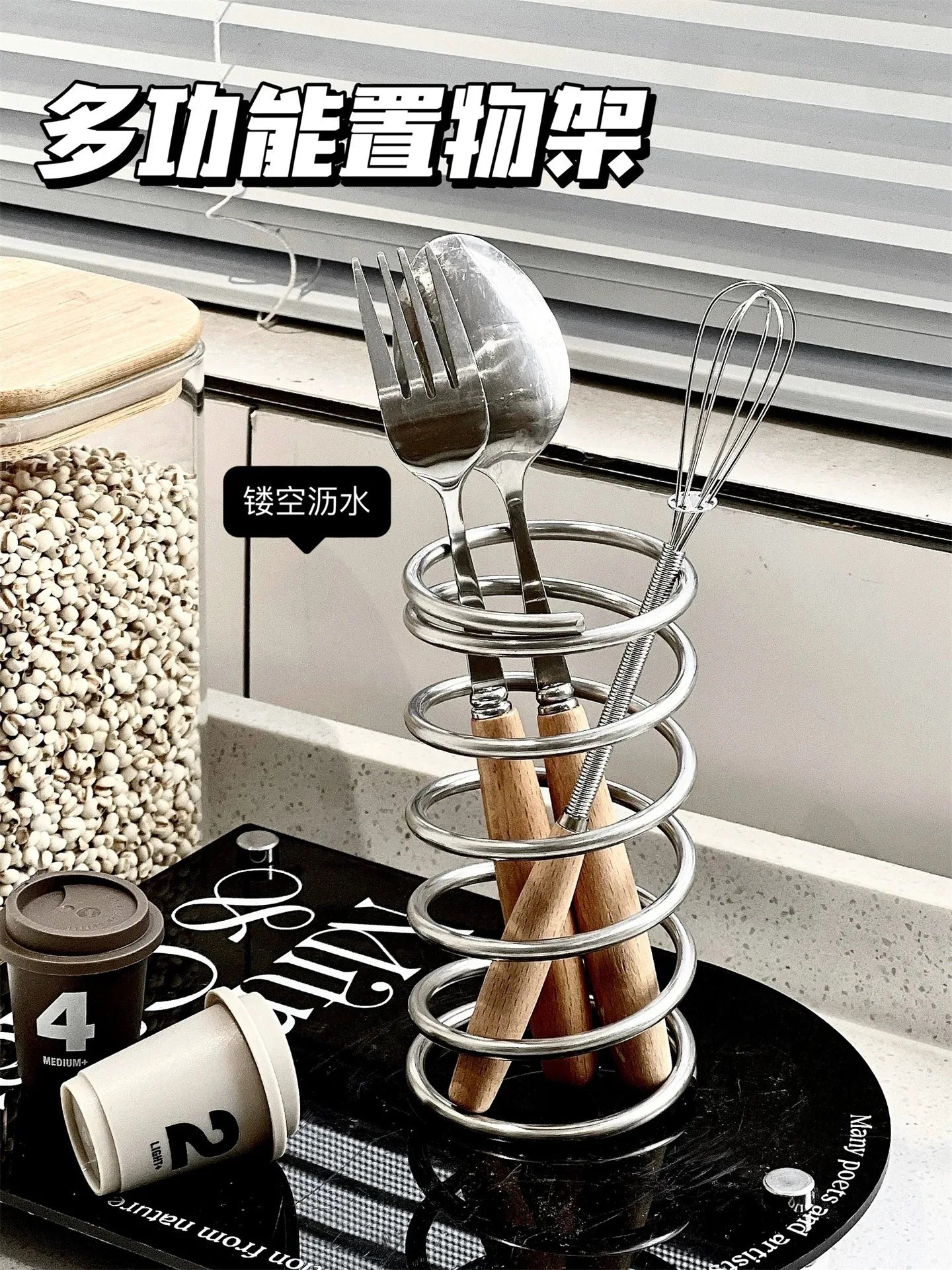 Stainless Steel Toothbrush Holder Metal Bathroom Accessories Tool for Toothpaste Makeup Brush Storage Rack Home Decoration