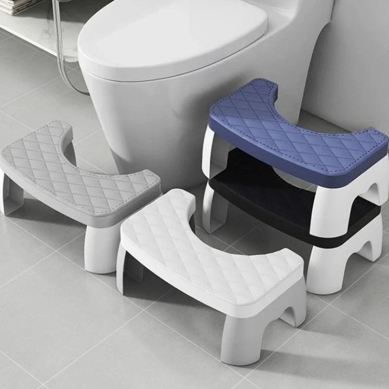 Toilet Potty Stool, Anti-slip Toilet Footstool Bathroom Assistance Step Stool for Adults Kids All Ages Home Bathroom Supplies