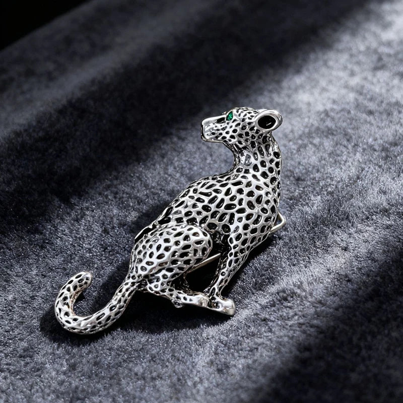 Leopard Brooch Pin Animal Jewelry Winter Coat Dress Party Accessories Gift