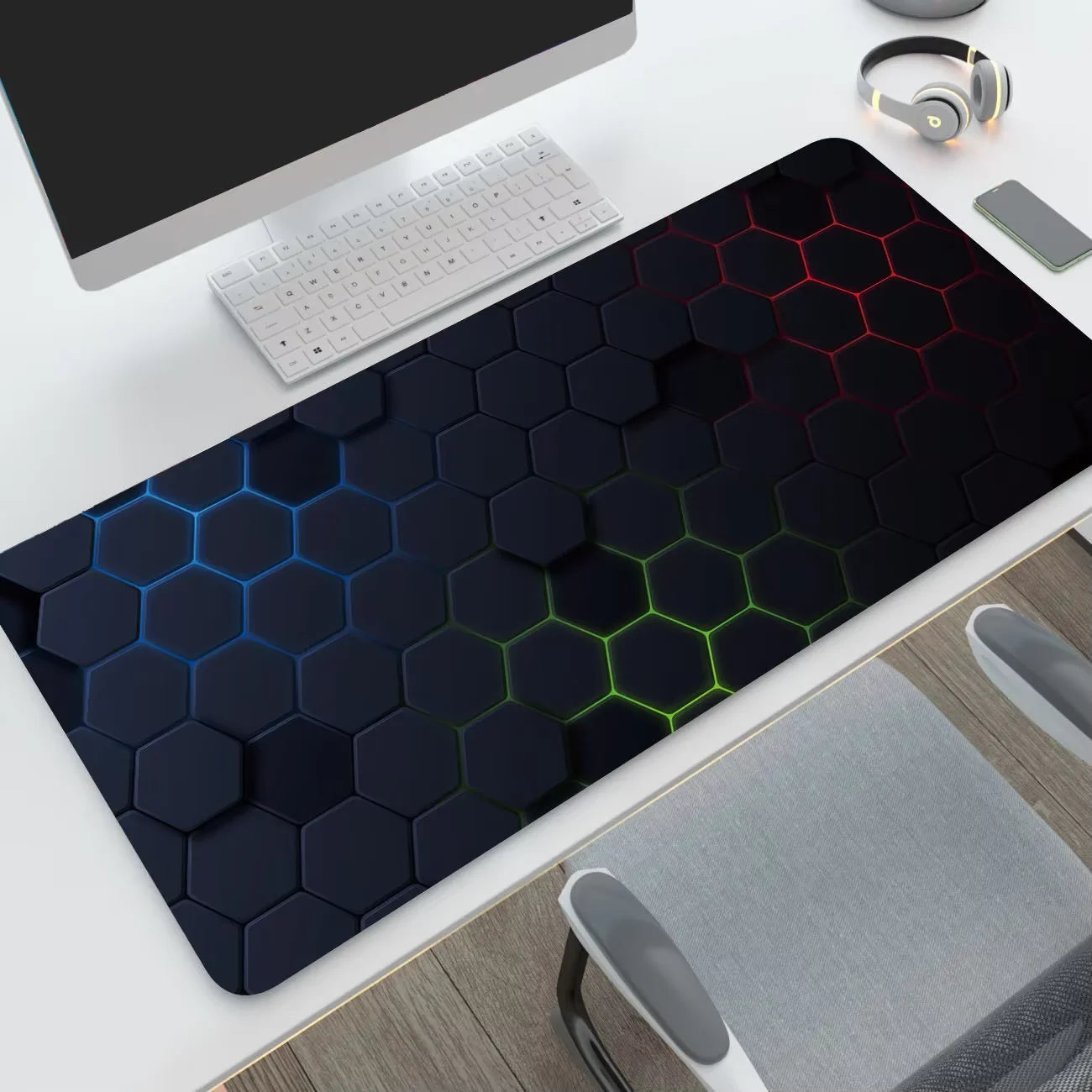 New XXL Hexagon Mousepad Computer MousePads Keyboard Pad Mouse Mat Esport Gamer Office Carpet Table Mat Desktop Rubber Mouse Pad