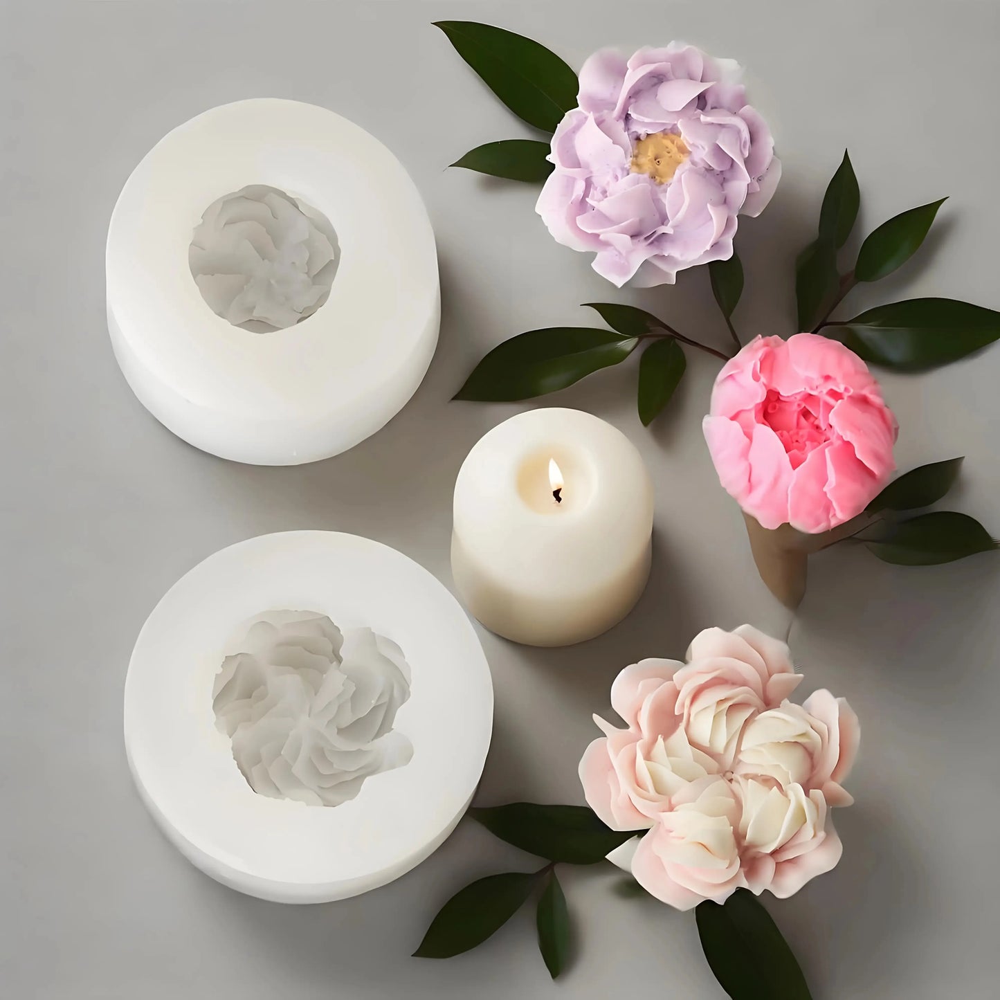 1 Piece 3D Elegant Rose Silicone Mold - Reusable Flexible Mold for Candles, Resin Art, Handmade Soap and Clay Making, Delicate Petal Design, Home Decoration, Valentine's Day Gift, Floral Shapes, Special Gift for Craft Enthusi