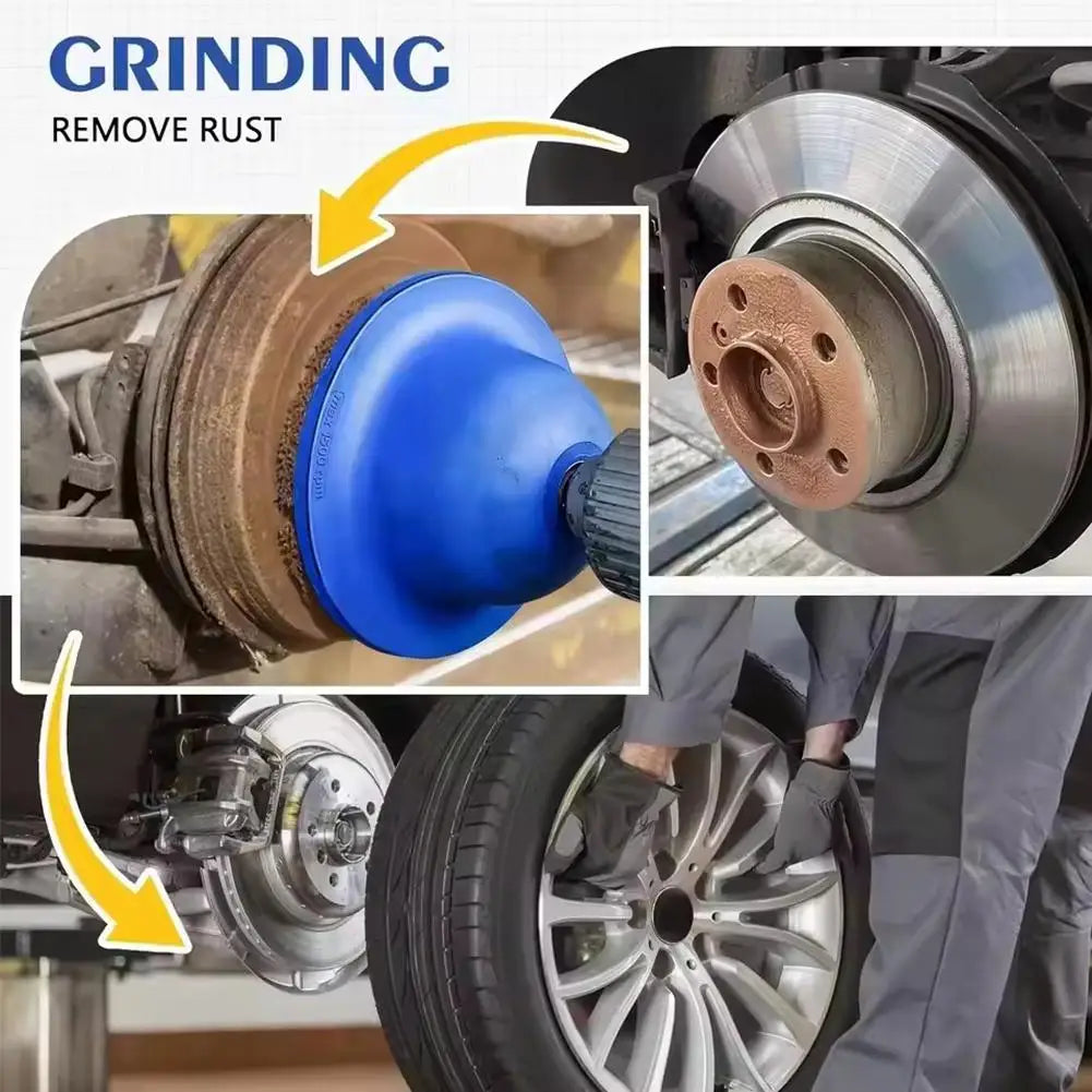 Tyre Rim Grinder Tool High Strength Impact Resistant Plastic 12 Inch Drive with 14 Inch Hex Adapter for Car Truck Motorcycle SUV