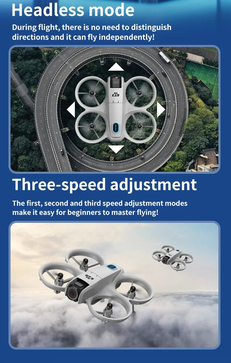2025New GT3 MAX Drone 8K HD 4.3" Remote Control Headless Mode Helicopter 360° Flip Quadcopter Toys Mini Drone Fors Kid Toy Gifts