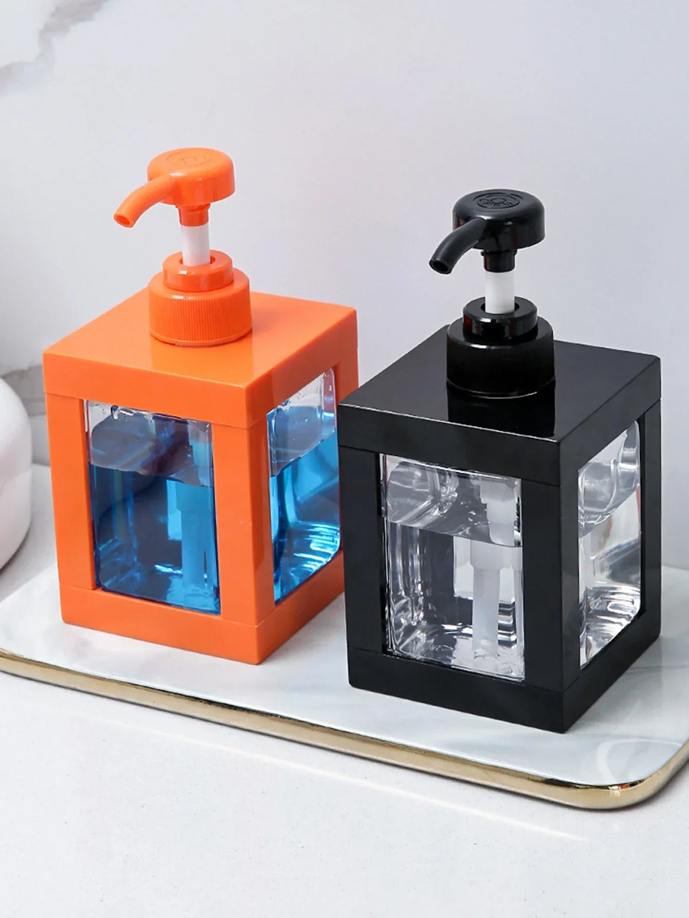 Kitchen Liquid Soap Dispenser 750/500/1000Ml Empty Pump Shampoo Bottle Dish Soap Container Bathroom Accessories