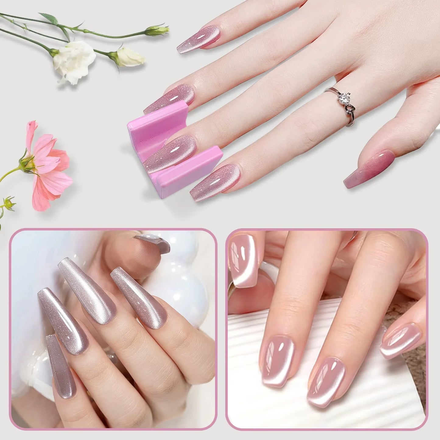 Cat Eye Magnet Tool Nail Art Magnet Stick for DIY Magnetic Cat Eye Gel Special Velvet 5D Nail DIY Tool French Nail UV Magnetic