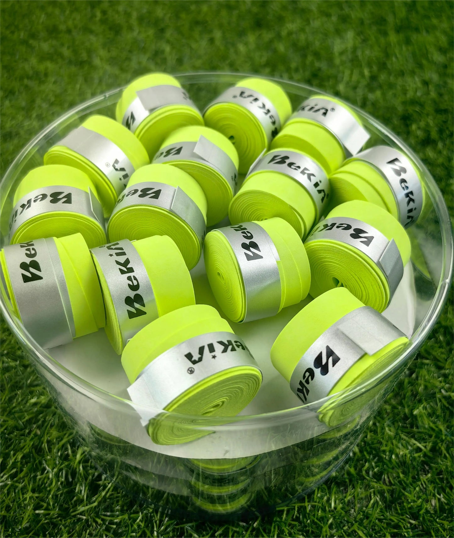 60pcs/Pack Dry Tennis Racket Grip Anti-skid Sweat Absorbed Wraps Taps Badminton Grips Racquet Vibration Overgrip Sweatband