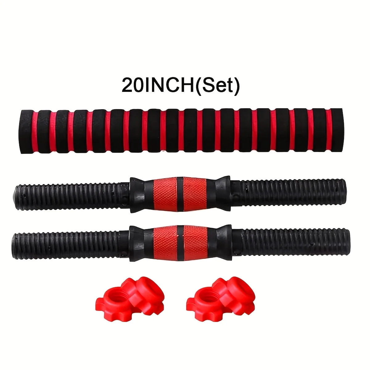 Dumbbell Rod Connectors Set,Universal Dumbbell Handle Fix, Excludes Weight Plates - Ideal for Gym Enthusiasts & Weightlifters