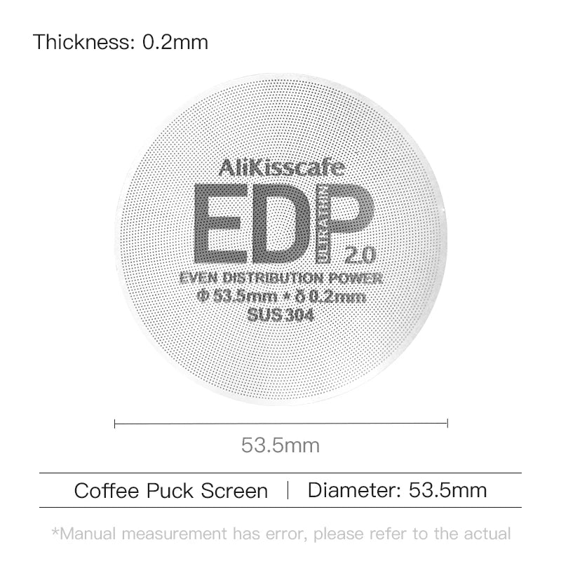 Alikisscafe Coffee Puck Screen Magnetic Espresso Filter 49.5mm 51mm 53.5mm 57.3mm 58.5mm Barista Portafilter Accessories Tools