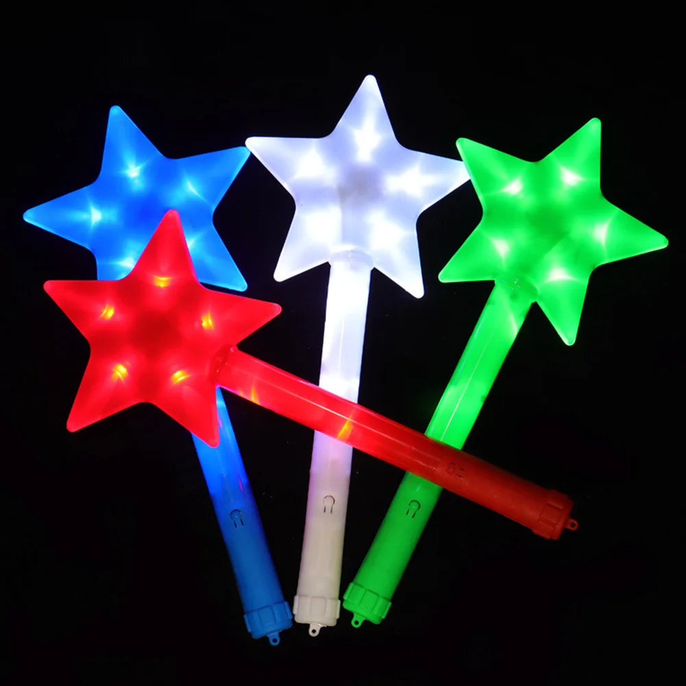Concert LED Glowing Sticks,Flashing Star Glow-Stick Music Festival Celebrations Ambient Lighting Atmosphere Light Raves Party