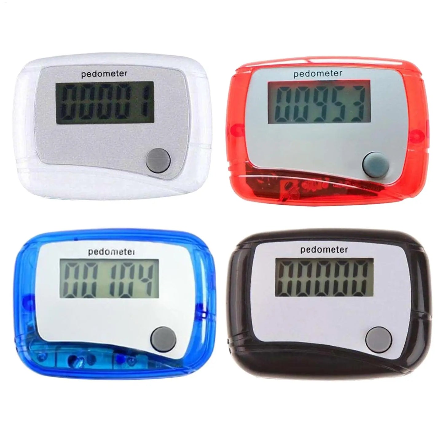 Digital LCD Pedometer with Clip Walking Running Step Counter Step Mini Step Meter for Outdoor Jogging Training Walking