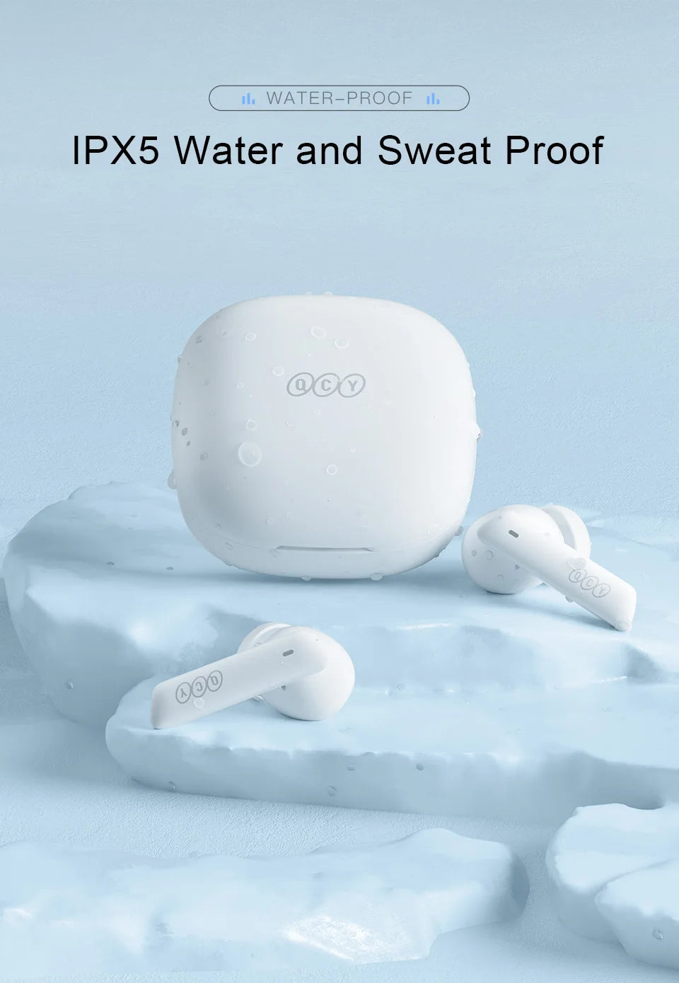 QCY HT05 Melobuds ANC Wireless Earbuds 40dB Multi-Mode ANC 6 Mics AI-Enhanced Calls Bluetooth 5.2 Earphones Transparency 30H
