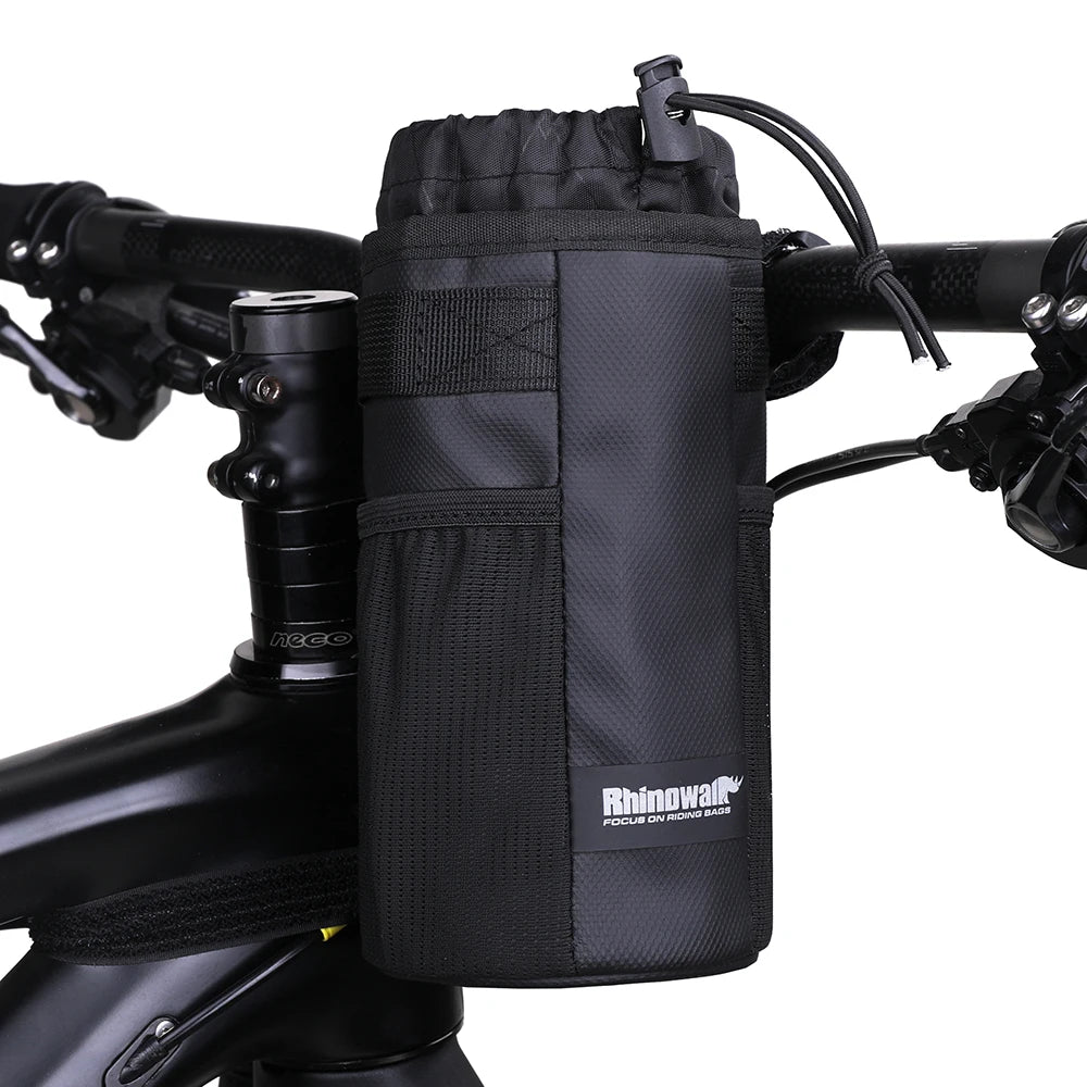 Rhinowalk Bicycle Bag Bike Bottle Holder Cycling Water Bottle Carrier Pouch MTB Bike Insulated Kettle Handlebar Bag Accessories