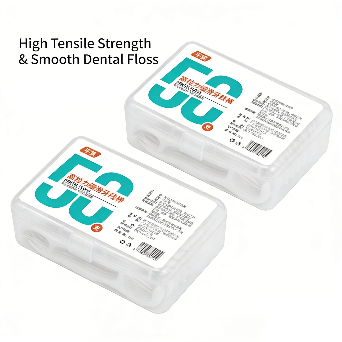 600PCS Dental Floss Picks Interdental Brush Toothpicks Oral Hygiene Care Clean between Teeth Floss Picks for Better Dental Healt
