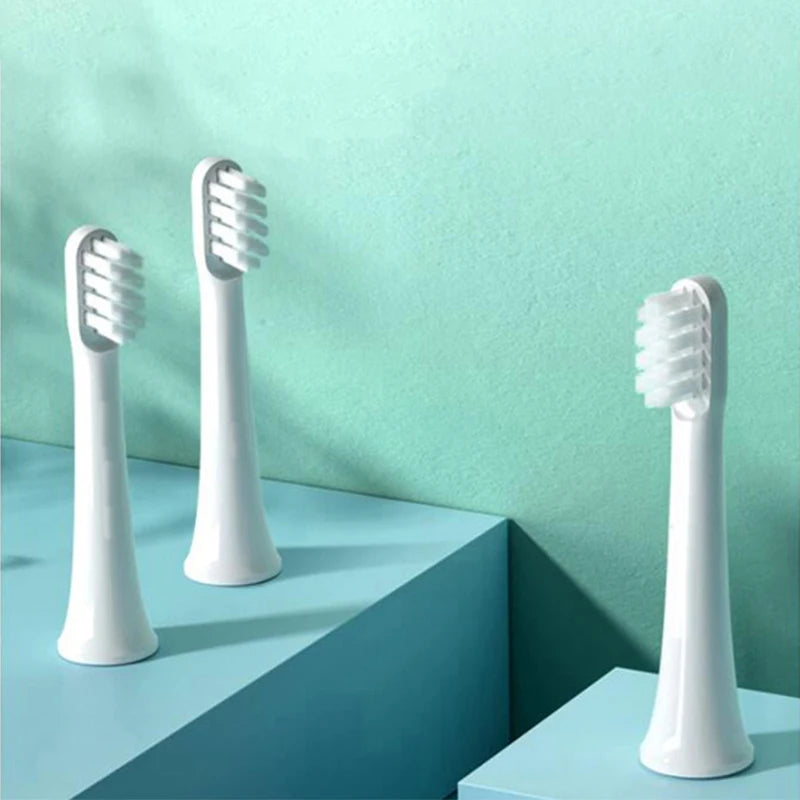 10PCS Replaceable Brush Heads for XIAOMI T100 Sonic Electric Toothbrush Soft DuPont Caps Bristle Brush Vacuum Package Nozzles