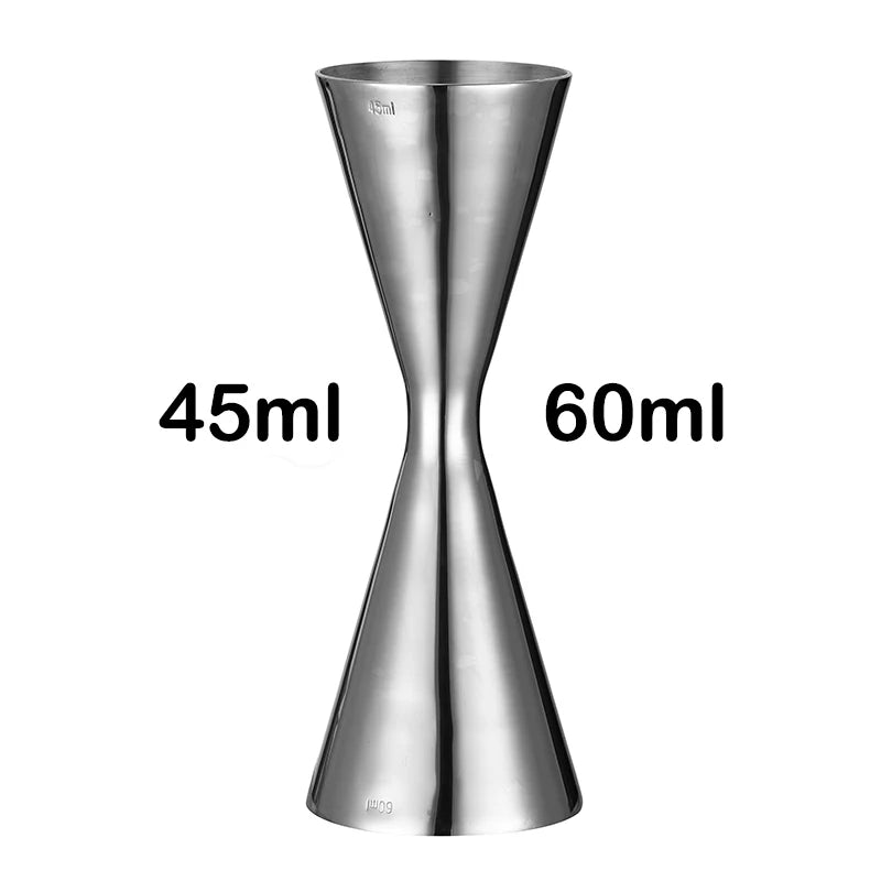 Integrated-Style Jigger Double Cocktail Jigger Bar Measure with Etched Pattern Bar Tools