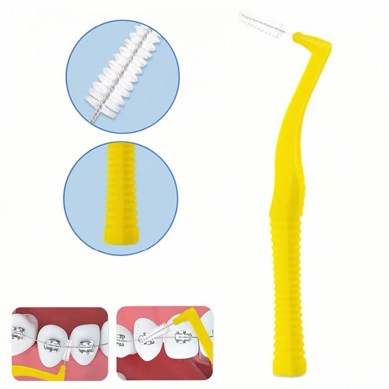 Dental Cleaning Care Kits Orthodontic Oral Care Foldable Brush Interdental Brush Ortho Wax Portable Travel Case Clean Hygiene