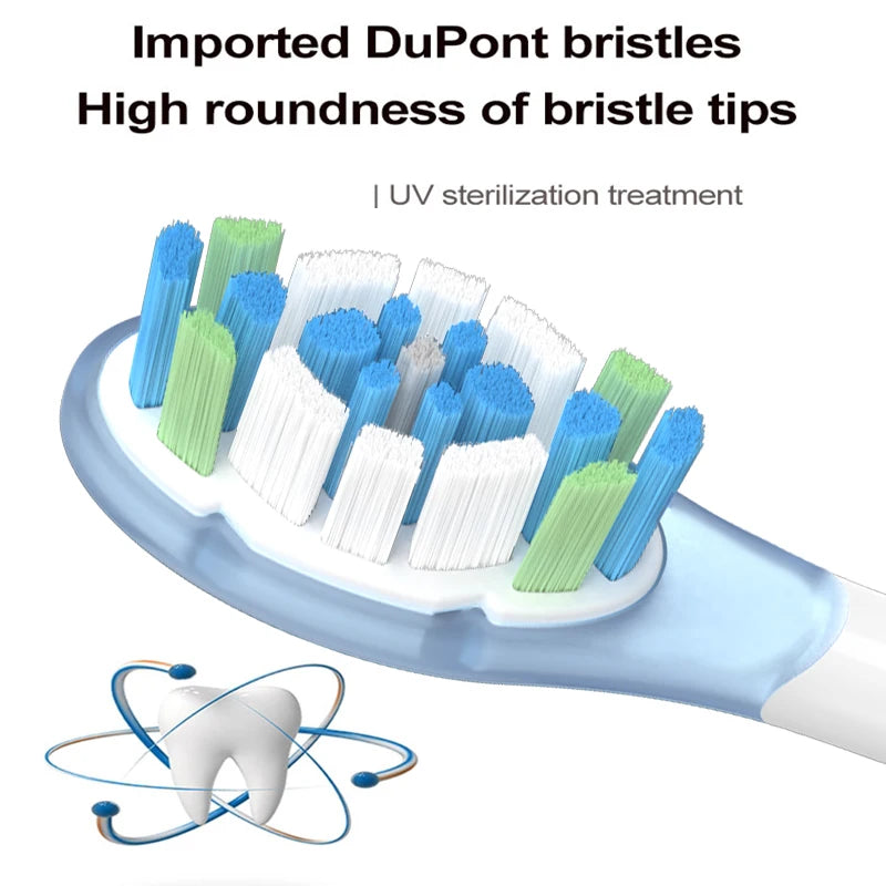Replacement Brush Heads For XIAOMI MIJIA Pro MES610/MES609 Sonic Electric Toothbrush Dupont Bristle with Caps Sealed Pack