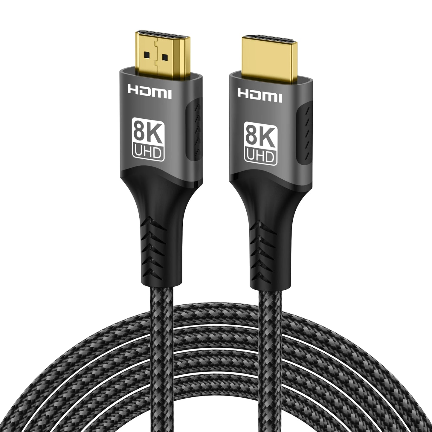 8K HDMI Cable 2.1 48Gbps  High Speed HDMI Braided Cord-4K@120Hz 8K@60Hz, DTS:X, HDCP 2.2 & 2.3, HDR 10 for Compatible Laptop/PS5