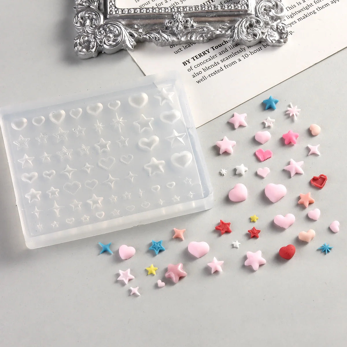 Lace Bowknot Nail Art Mold, French Manicure Silicone Stencil for DIY Nail Decoration, Nail Design Tool, Nail Printing Template