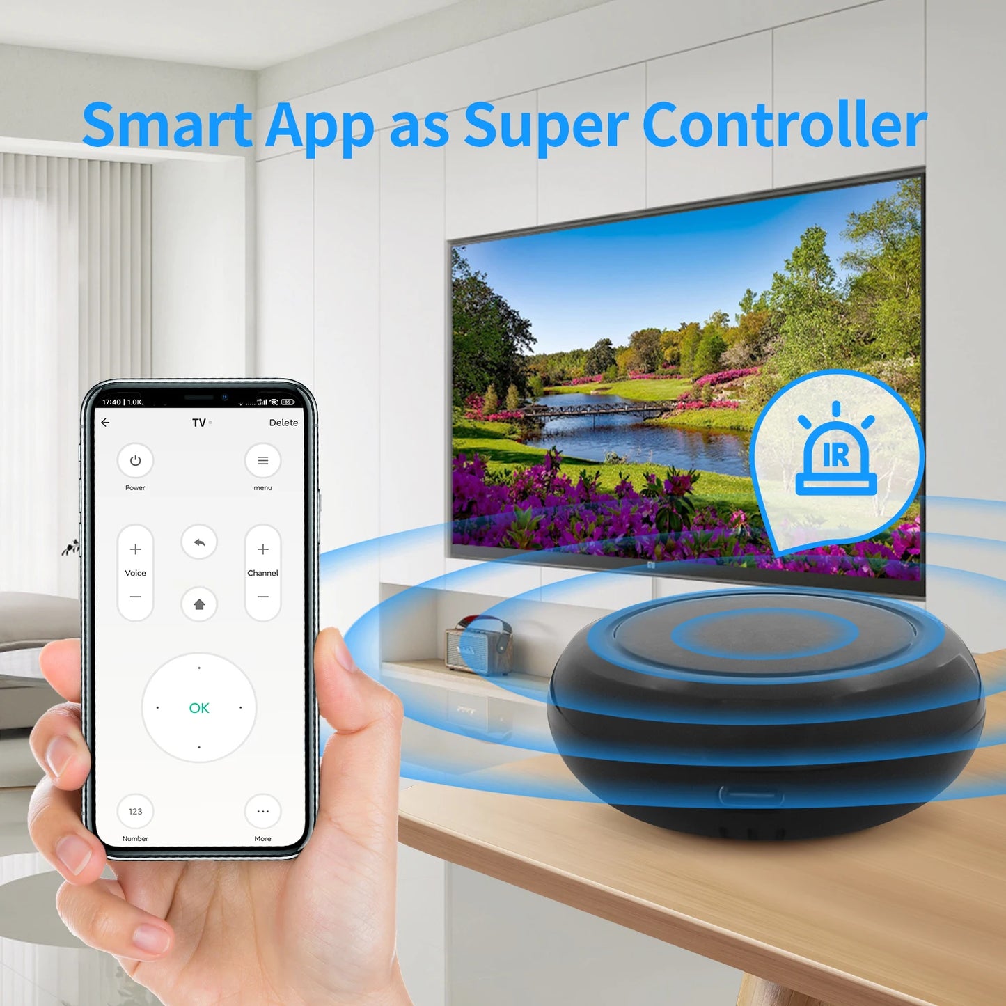 YFK Tuya WiFi IR Controller Smart Devices Voice Control Smart Home Control Panel Residential Automation Compatible Alexa