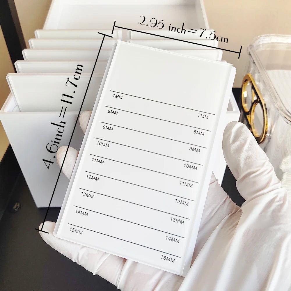 White Layers Lashes Storage Box Display Stand Eyelash Extension Organizer DIY Logo Eyelashes Makeup Tools