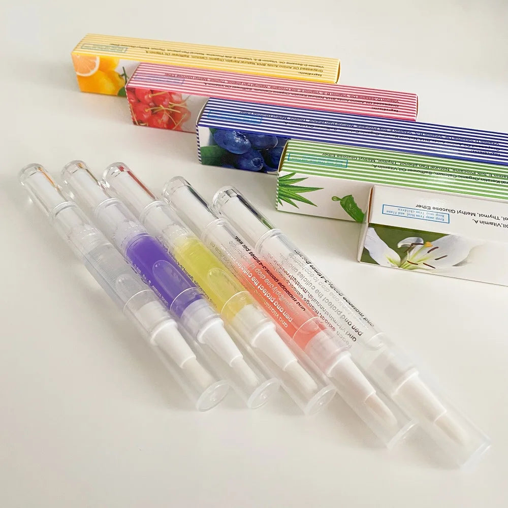 40pcs 큐티클오일 Cuticle Oil Nail Care Nutrition Oil Pen Nails Repair Hand Cuticle Manicure Treatment Nail Care Product Set