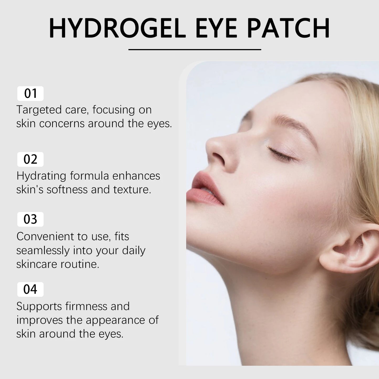 Collagen Hydrogel Eye Patch Nicotinamide Eye Mask Anti Dark Circles Eye Bags Moisturizing Firming Eye Patches Skin Care Products