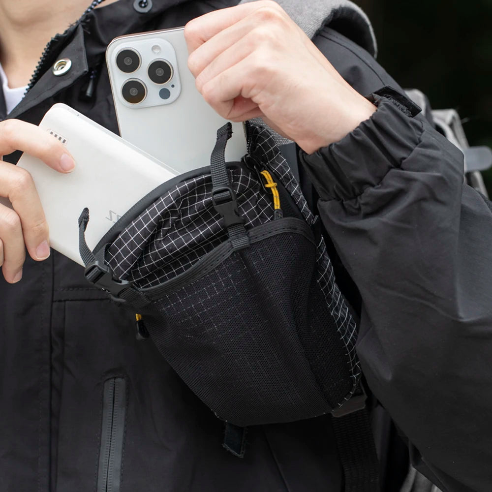 Lightweight Hands-Free Belt Bag with Phone Holder Water Bottle Pocket Hiking Backpack Vest for Running, Cycling, Outdoor Gear