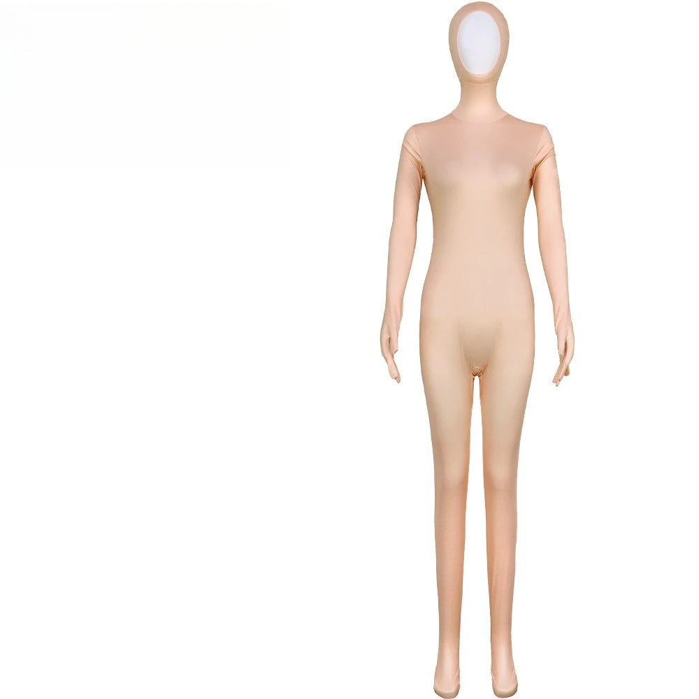 Halloween Cosplay Costume Funny Long Sleeved Jumpsuit with Chiffon Skirt Suit Theme Party Role Playing Outfits for Adults