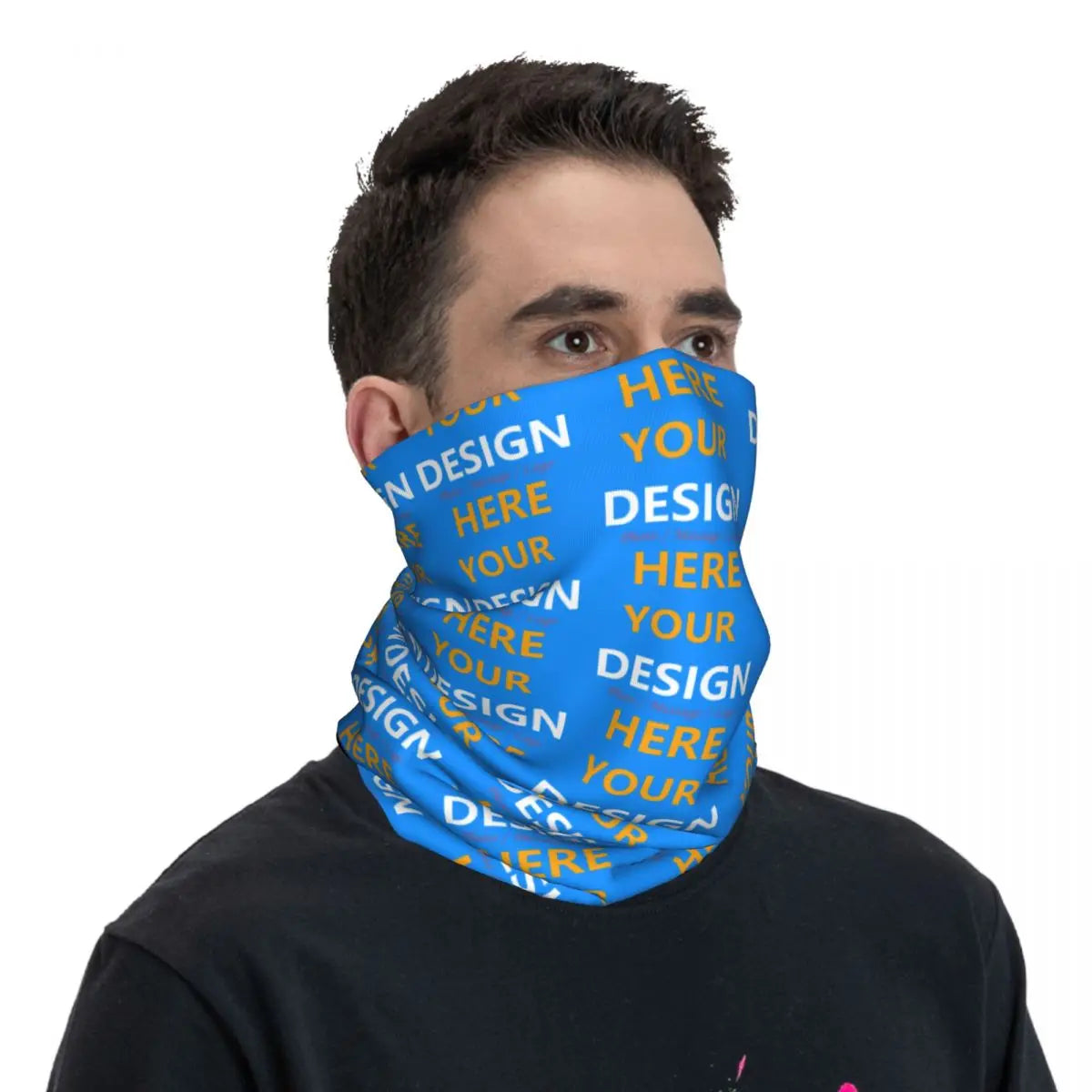 Custom Your Design Here Winter Headband Neck Warmer Ski Hunting Tube Scarf Personalized Customized Logo Face Bandana Gaiter
