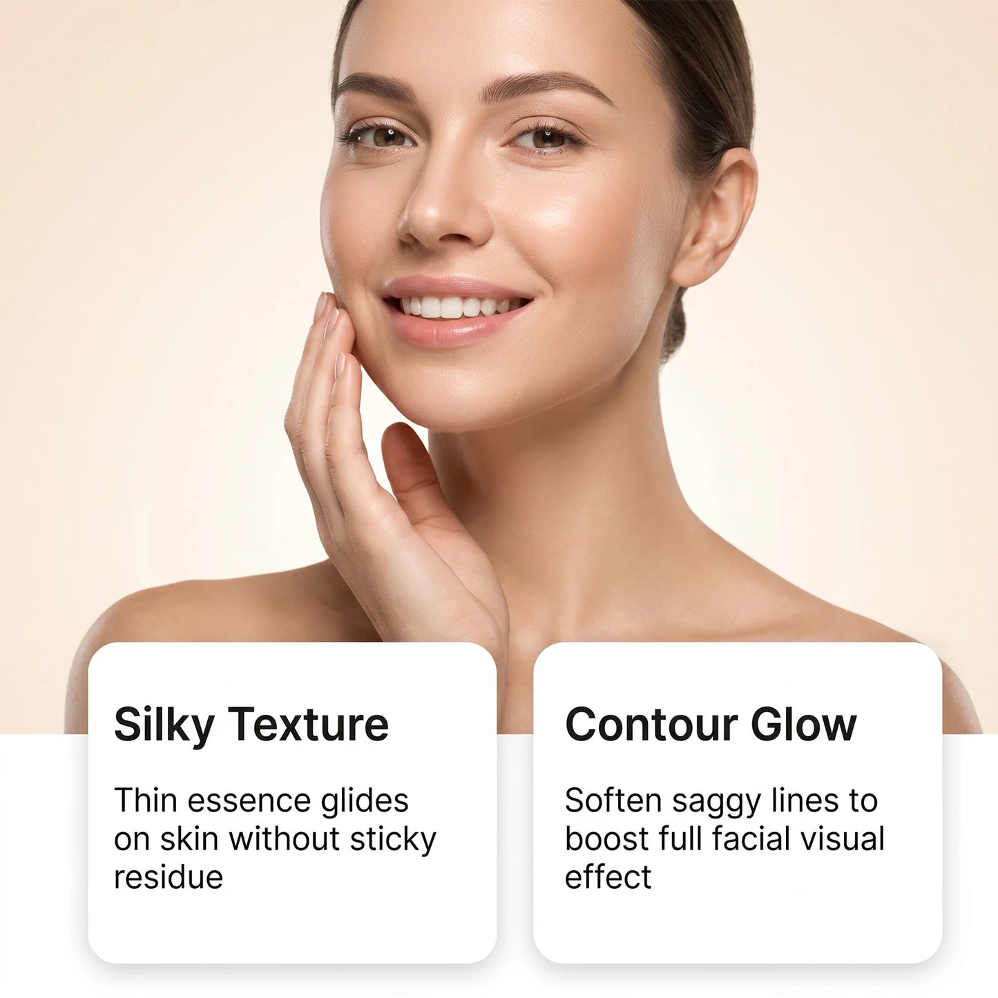 Collagen Firming Face Serum with NAD Boosting Look Skin Elasticity Smooth Fine Lines Hydrating Makeup Base Daily Use 30ml