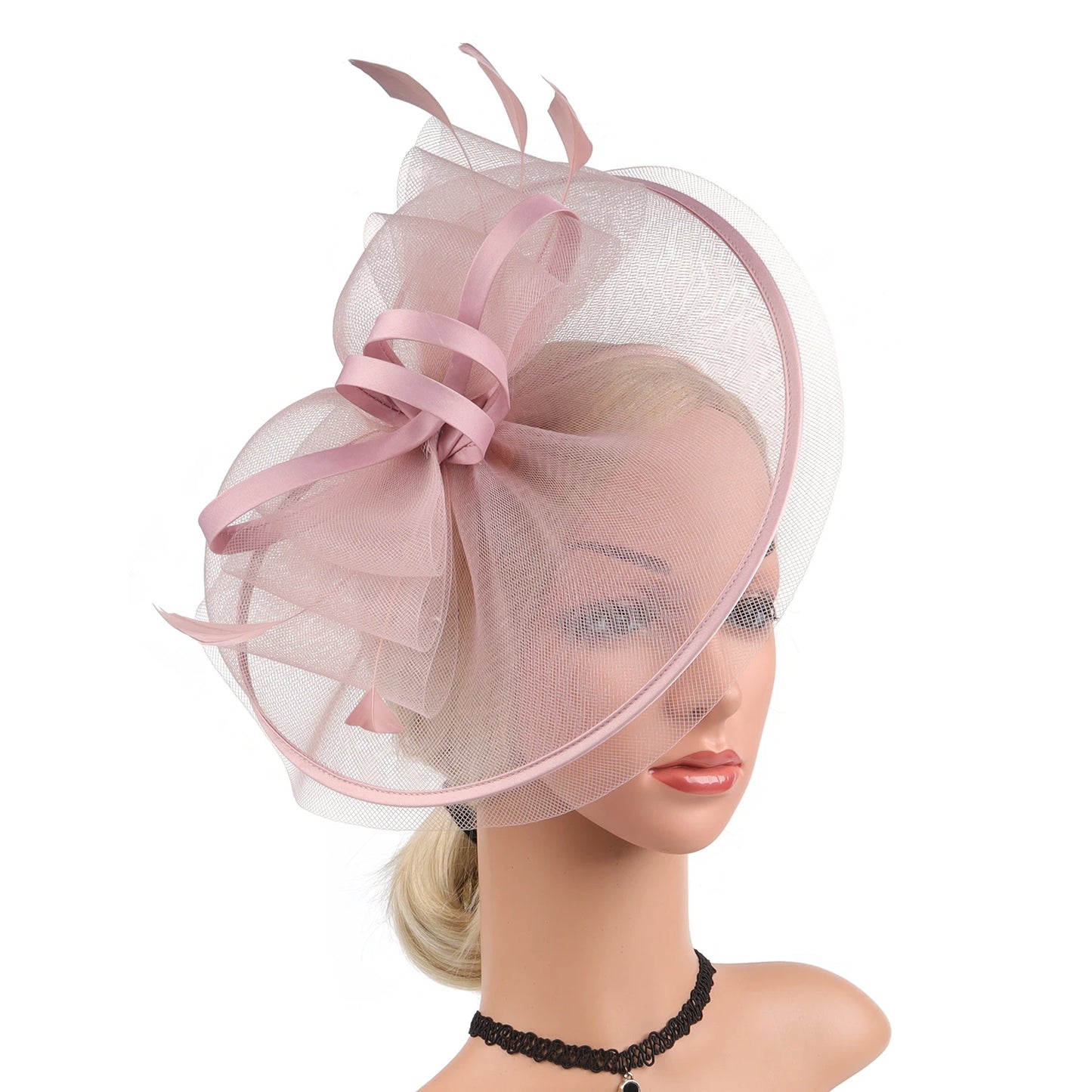Wedding Accessories Formal Dresses Mesh Fascinator Hats Headwear Kentucky Derby Headpiece for Ladies Hair Accessories Ｗomen