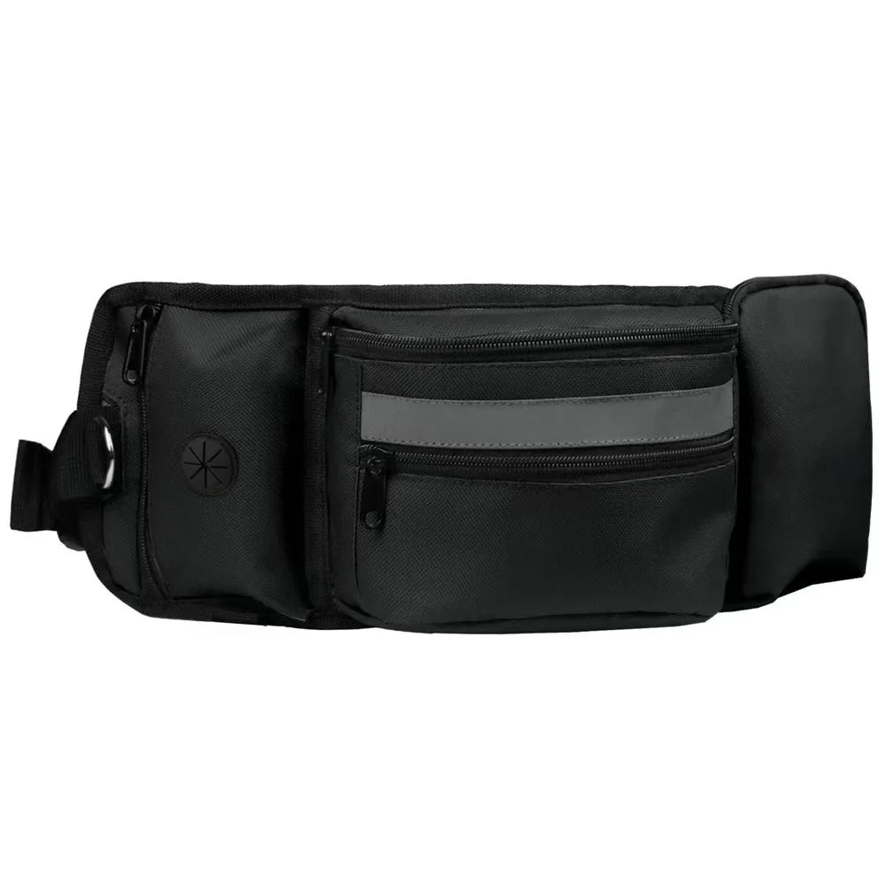Outdoor Training Waist Bag with Detachable Doggy Training Treat Bag Reflective Waist Pack for Pet Walking, Running Leash Storage